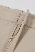 Load image into Gallery viewer, Tailored Wide-Leg Trouser – Neutral Beige