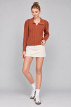 Load image into Gallery viewer, Cinnamon Chic Cable Sweater
