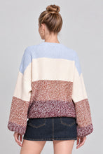 Load image into Gallery viewer, Cozy Cloud Nine Colorblock Sweater
