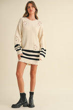 Load image into Gallery viewer, Distressed Knit Sweater Dress
