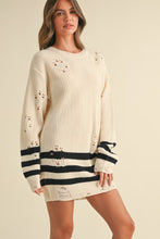 Load image into Gallery viewer, Distressed Knit Sweater Dress
