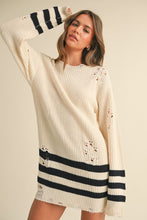 Load image into Gallery viewer, Distressed Knit Sweater Dress
