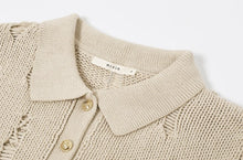 Load image into Gallery viewer, Distressed Collard Knit
