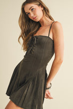 Load image into Gallery viewer, Lasso Me In Suede Pleated Dress
