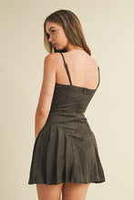 Load image into Gallery viewer, Lasso Me In Suede Pleated Dress
