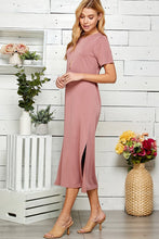 Load image into Gallery viewer, Mauve Maxi T-Shirt Dress
