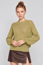 Load image into Gallery viewer, Autumn Moss Knit Sweater
