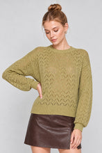 Load image into Gallery viewer, Autumn Moss Knit Sweater
