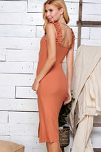 Load image into Gallery viewer, Ruffle Strap Midi Dress
