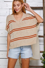 Load image into Gallery viewer, Double Stripe Knit Sweater
