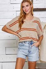 Load image into Gallery viewer, Double Stripe Knit Sweater

