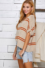 Load image into Gallery viewer, Double Stripe Knit Sweater
