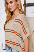 Load image into Gallery viewer, Double Stripe Knit Sweater
