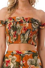 Load image into Gallery viewer, Hibiscus Dream Crop Top
