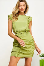 Load image into Gallery viewer, Ruffle Scrunch Mini Dress
