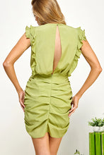 Load image into Gallery viewer, Ruffle Scrunch Mini Dress
