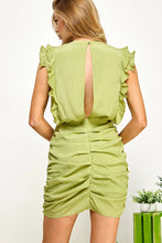 Load image into Gallery viewer, Ruffle Scrunch Mini Dress

